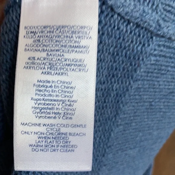 Chaps long sleeve sweater with fair isle like print L - Picture 9 of 14